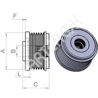 Обгонная муфта шкив генератора 333338 CARGO