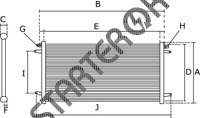 Радиатор кондиционера 260454 CARGO