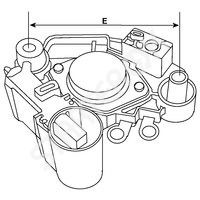 Реле регулятор напряжения генератора 330504 CARGO