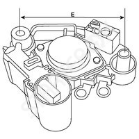 Реле регулятор напряжения генератора 333095 CARGO