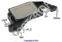 Реле регулятор напряжения генератора D432 TRANSPO