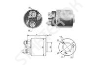 Втягивающее реле, стартер ZM1491 ZM