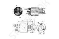 Втягивающее реле, стартер ZM  ZM1595
