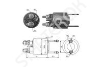 Втягивающее реле, стартер ZM1596 ZM