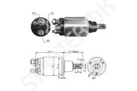 Втягивающее реле, стартер ZM1640 ZM