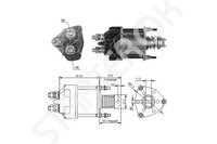 Втягивающее реле, стартер ZM  ZM1650