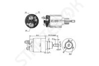 Втягивающее реле, стартер ZM1674 ZM