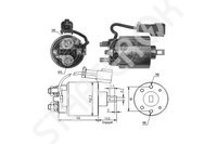 Втягивающее реле, стартер ZM  ZM2719