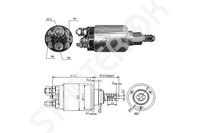 Втягивающее реле, стартер ZM  ZM3640