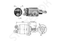 Втягивающее реле, стартер ZM538 ZM