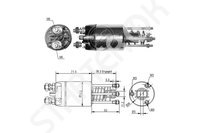 Втягивающее реле, стартер ZM  ZM5651