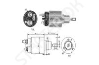 Втягивающее реле, стартер ZM575 ZM