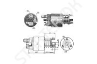 Втягивающее реле, стартер ZM6395 ZM