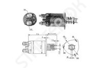 Втягивающее реле, стартер ZM654 ZM