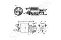 Втягивающее реле, стартер ZM6595 ZM