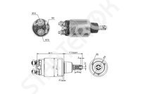 Втягивающее реле, стартер ZM6640 ZM