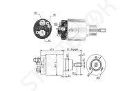 Втягивающее реле, стартер ZM675 ZM