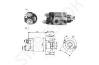 Втягивающее реле, стартер ZM708 ZM