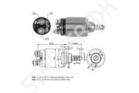 Втягивающее реле, стартер ZM744 ZM
