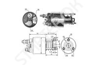 Втягивающее реле, стартер ZM  ZM9595