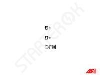 Генератор AS A4048 на Opel Zafira  B 1.9 CDTi [Z19DT]  07.2005&nbsp;-&nbsp;