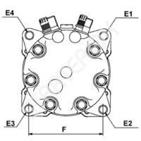 Компрессор кондиционера CARGO 240023 на Volkswagen Caddy  1.6 [AEE]  06.1996 - 12.2000