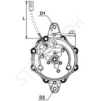 Компрессор кондиционера CARGO 240381 на Chrysler Voyager  2.4i  [B00]  01.1995&nbsp;-&nbsp;03.2001