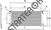 Радиатор кондиционера CARGO 260340 на Alfa romeo Alfa 156  1.9 JTD 16V Q4 [937A5.000]  07.2004 - 05.2006