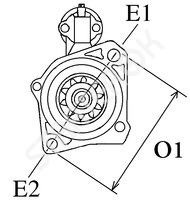 Стартер CARGO 114037 на Toyota Solara  2.4  2AZ-FE engine  01.2002 - 12.2006