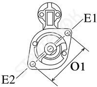 Стартер CARGO 114108 на Smart FORTWO Forfour 1.5   01.2004 - 