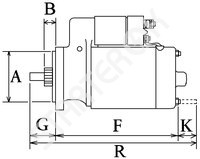 Стартер CARGO 114775 на Volkswagen Touareg  (7LA, 7L6, 7L7) 3.0 V6 TDI  [CASA]  11.2007 - 05.2010